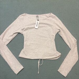 Garage Women's Light Gray Long Sleeve Top